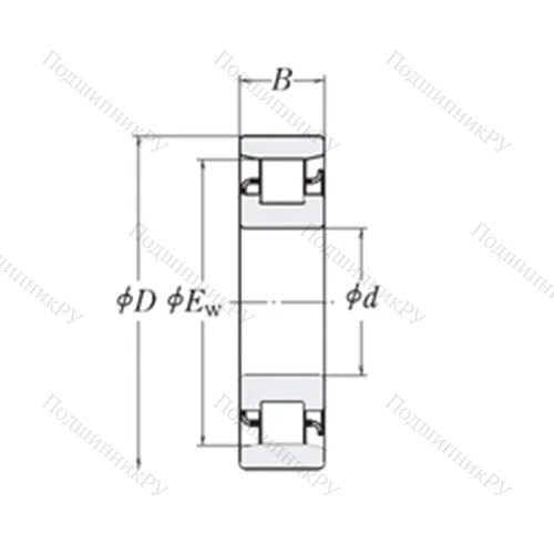 Подшипник роликовый радиальный XLRJ 12