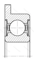 Подшипник  3880097 размер 7x17x7
