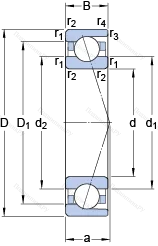 Подшипник 7016 ACDTP/P 4B