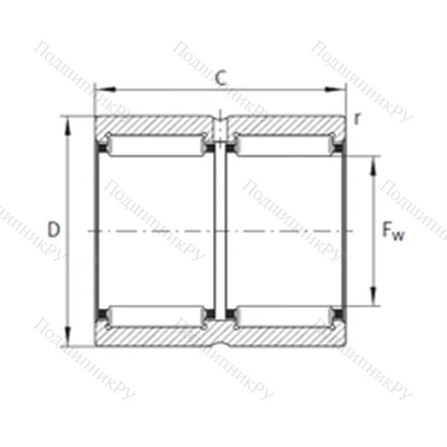 Подшипник игольчатый радиальный RNA 6914-ZW-XL