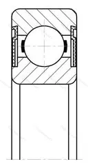 Подшипник  180505 (62205-2RS) размер 25x52x18