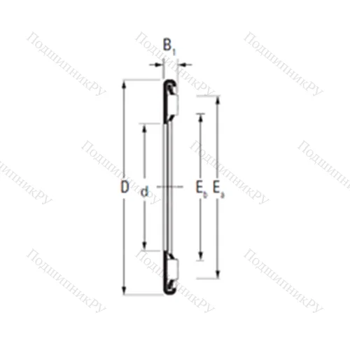 Подшипник игольчатый упорный AX 45 65