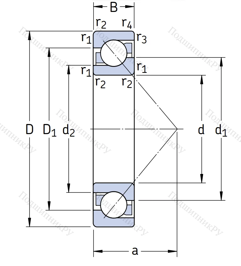 Однорядный шариковый подшипник