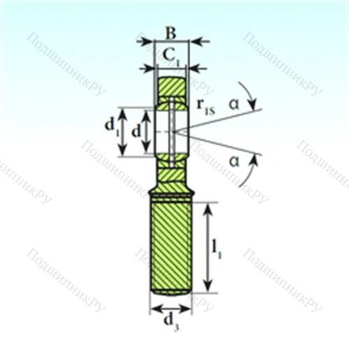 Подшипник скольжения сферический SA 60 ES 2RS