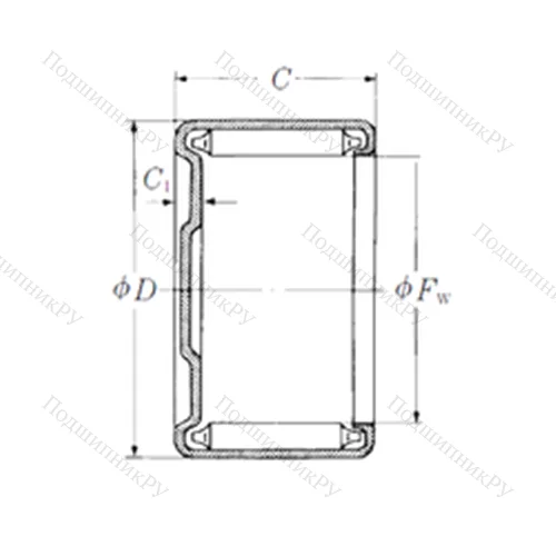Подшипник игольчатый радиальный M-8101