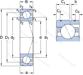 Подшипник 7012 ACD/HCP 4AL