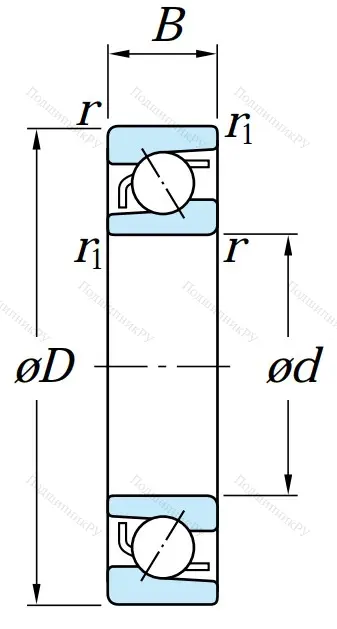 Однорядный шариковый подшипник