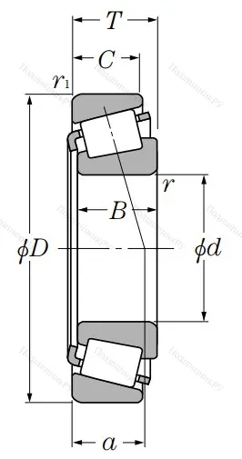Конический роликовый подшипник 32310 U