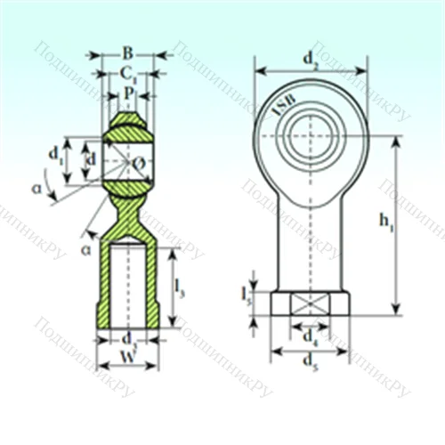Подшипник скольжения сферический TSF.R 25 от производителя  ISB