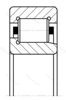 Подшипник  42209 (NJ 209) размер 45x85x19