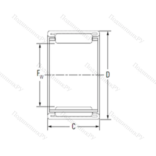 Подшипник игольчатый радиальный BTM 2215 от производителя  KOYO Подшипник игольчатый радиальный BTM 2215 от производителя  KOYO