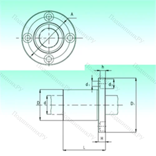 Подшипник шариковый линейный KBF 30-PP от производителя  NBS