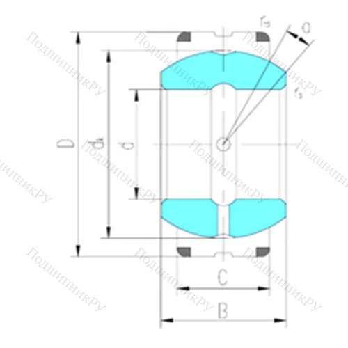 Подшипник скольжения сферический GEC 400XS