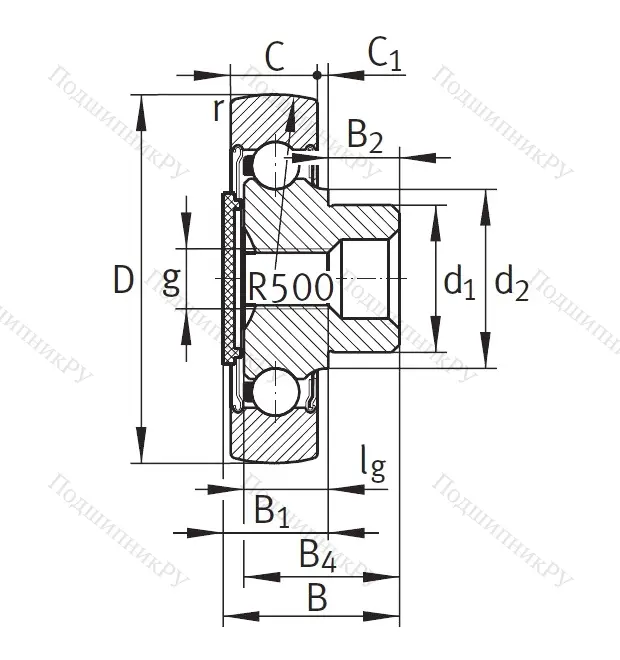 Подшипник ZL 203 DRS