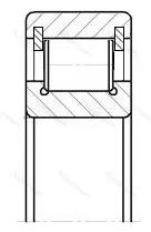 Подшипник  102406 (NCL 406) размер 30x90x23