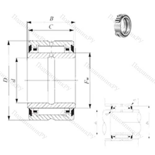 Подшипник игольчатый радиальный