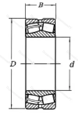 Сферический роликовый подшипник 3003140 Н (23040 MW 33) в Чебоксарах