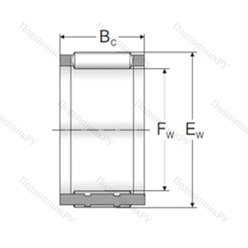 Подшипник игольчатый радиальный K 55x63x20TN