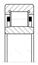 Подшипник  32736 размер 180x340x92