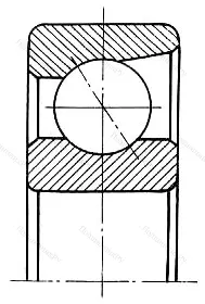 Подшипник  746101 размер 12x28x8 от производителя  ГПЗ-2