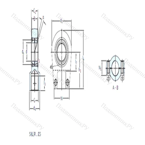 Подшипник скольжения сферический SILR 120 ES от производителя  SKF