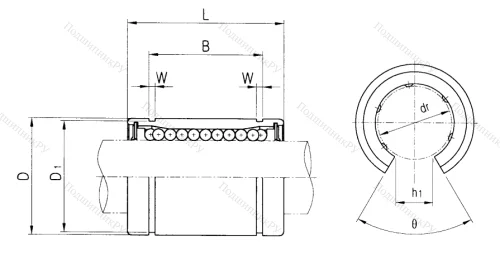 Подшипник LM 13 UU OP в Чебоксарах