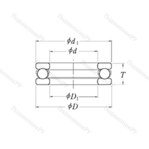 Подшипник шариковый упорный LT 4.3/4 от производителя  RHP