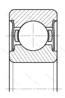 Подшипник  80107 (6007-ZZ) размер 35x62x14