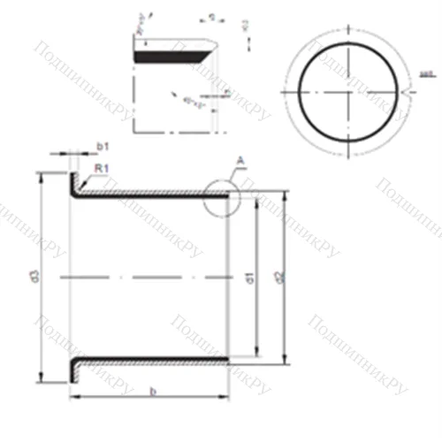 Подшипник скольжения TUF 1 25.115 от производителя  CX