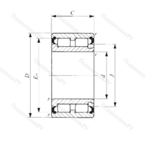 Подшипник роликовый радиальный NAG 4900UU