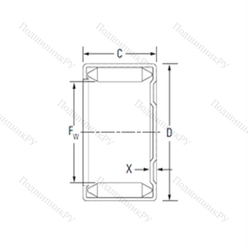 Подшипник игольчатый радиальный M-451
