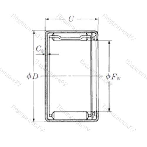 Подшипник игольчатый радиальный MFJLT-3528