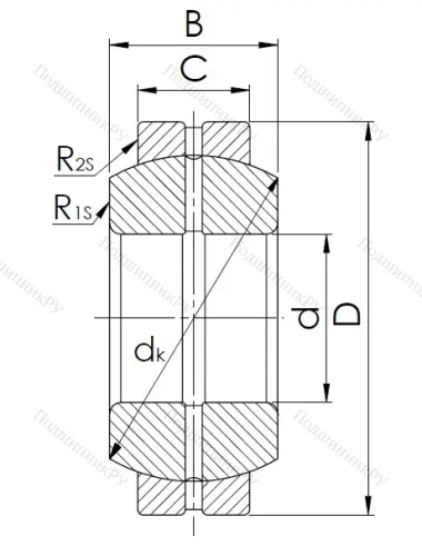 Шарнирный подшипник GE 55 ES в Чебоксарах
