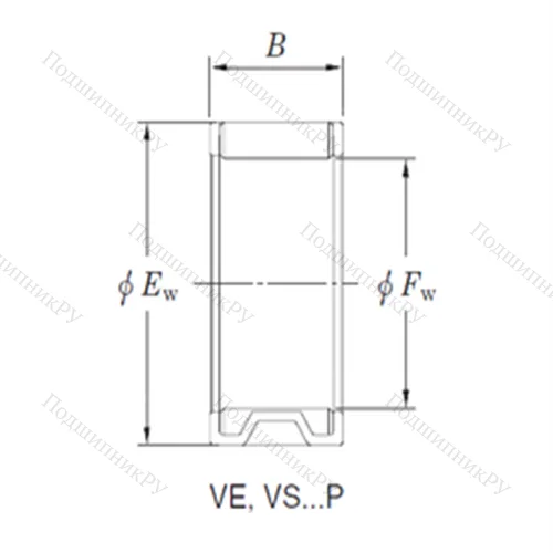 Подшипник игольчатый радиальный VE 243020AB 1