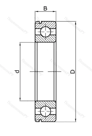 Шариковый однорядный подшипник 50313 (6313 N) в Чебоксарах