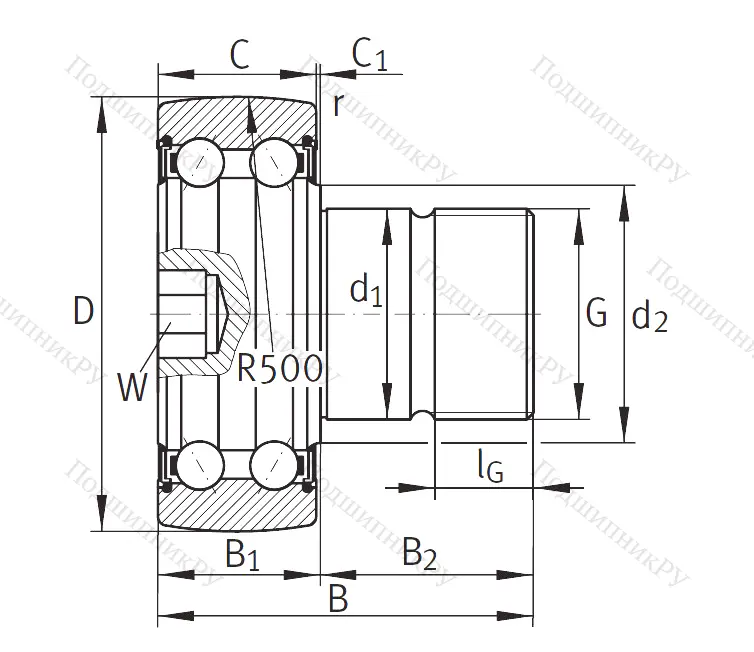 Подшипник KR 5201 2RS