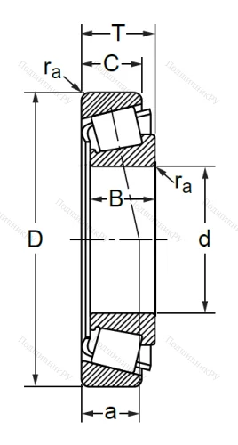 Конический роликовый подшипник 2007113 (32013) в Чебоксарах