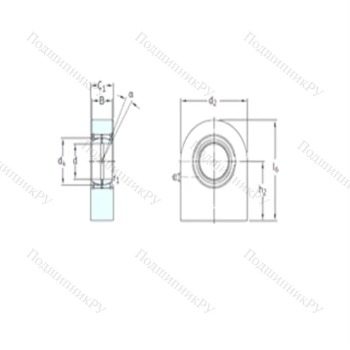Подшипник скольжения сферический SCF 40ES