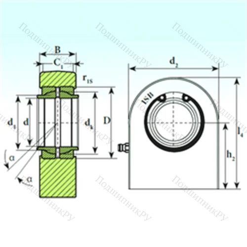 Подшипник скольжения сферический T.P.N. 725 CE