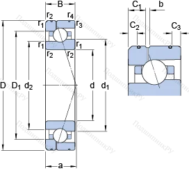 Подшипник 7011 ACE/HCP 4AL 1