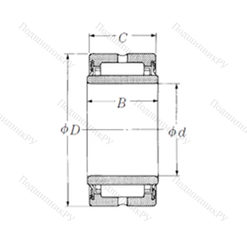 Подшипник игольчатый радиальный NA 6903TT