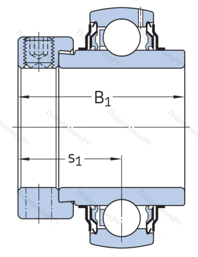 Корпусный подшипник YEL 209-112-2F в Чебоксарах