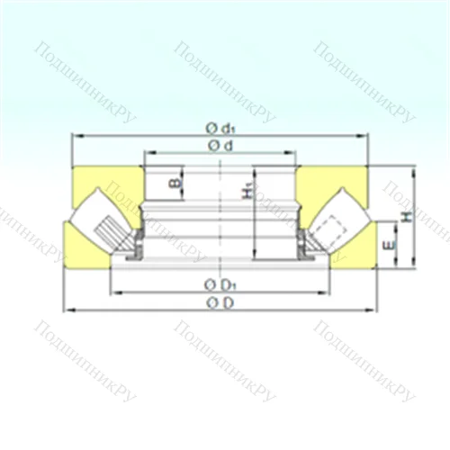Подшипник роликовый упорно-радиальный 29460 M