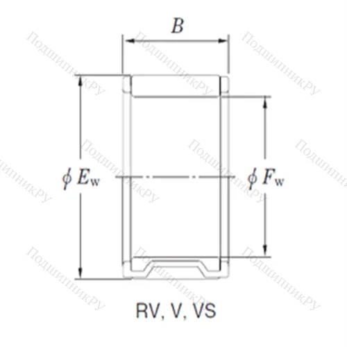 Подшипник игольчатый радиальный RV 223020-1 от производителя  KOYO