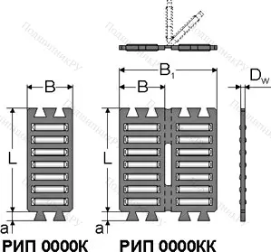 Модификация подшипника рип2025КК размер 10x32x2 от производителя  МПЗ
