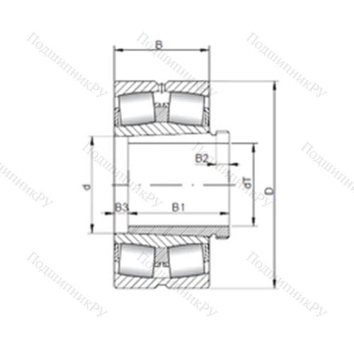 Подшипник роликовый радиальный самоцентрирующийся 24124 K 30CW 33+AH 24124 от производителя  CX