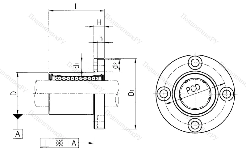 Подшипник LMF 35 UU в Чебоксарах