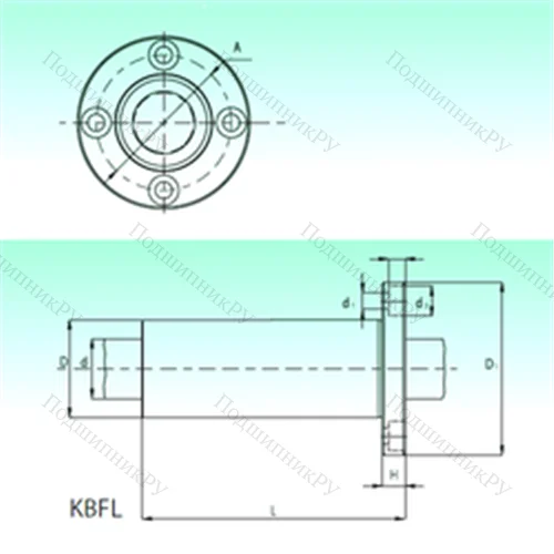 Подшипник шариковый линейный KBFL 40 от производителя  NBS
