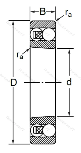 Двухрядный шариковый подшипник 1205 K в Чебоксарах