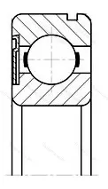 Подшипник  150208 (6208-ZN) размер 40x80x18